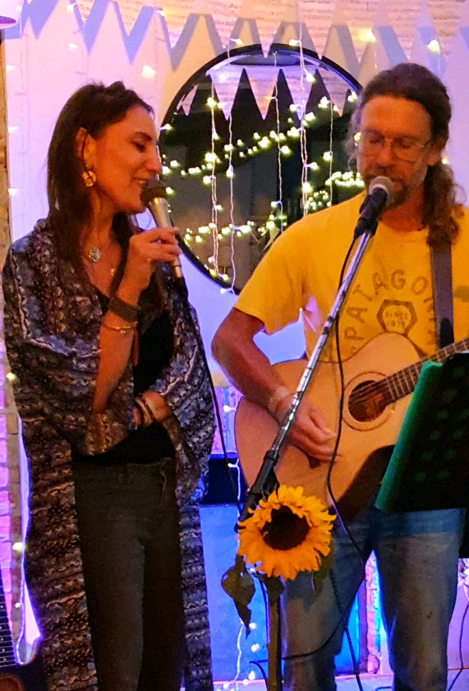 Perla and Kevin performing