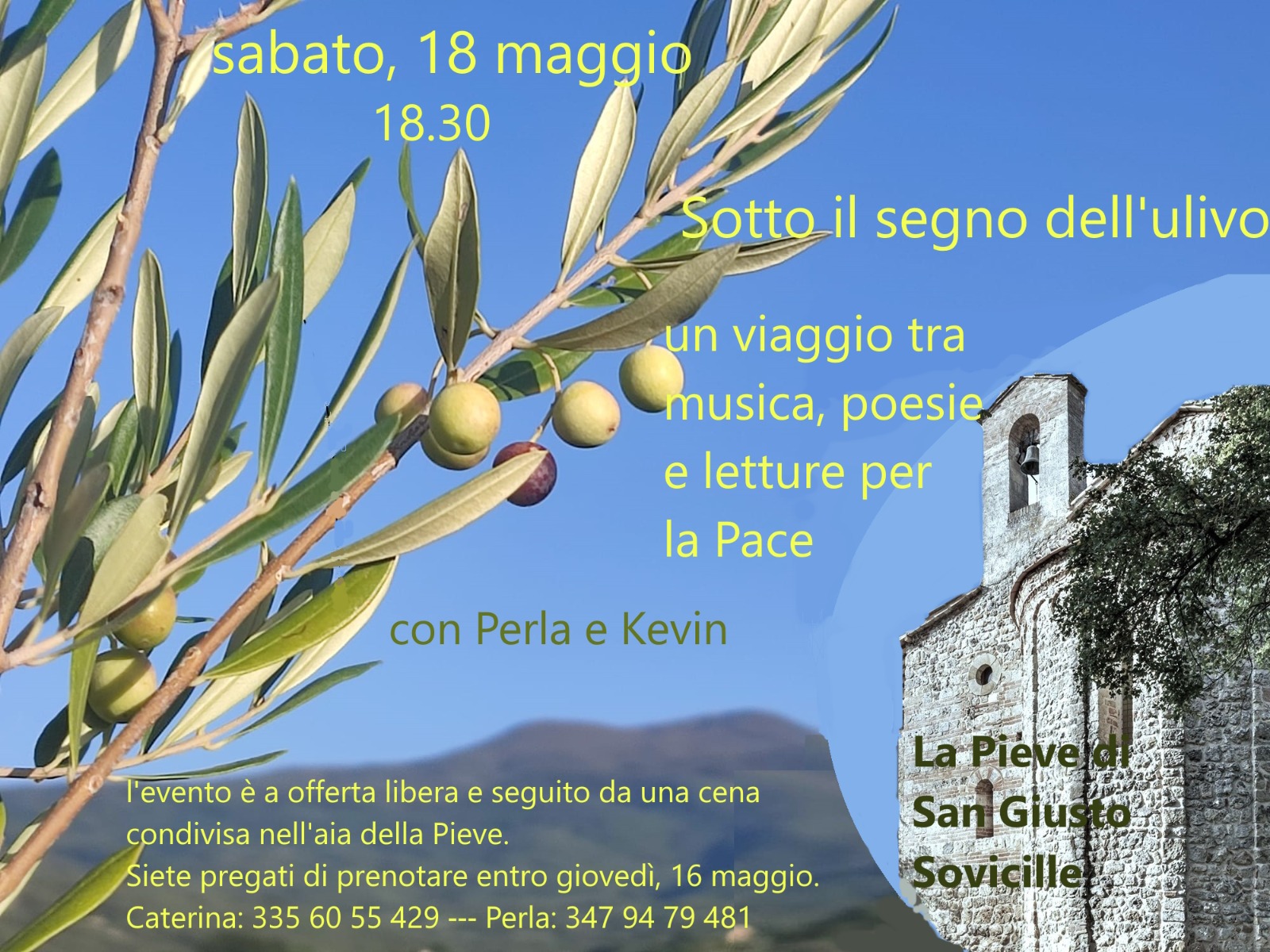Sotto il segno dell'ulivo - A journey through music, poetry and readings for peace